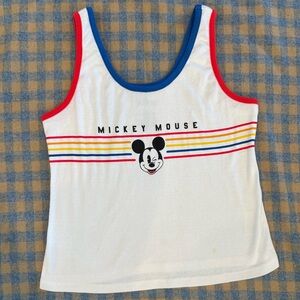Disney Retro Vibe Juniors Mickey Mouse Tank Sz XL Junior Sz S-M Women